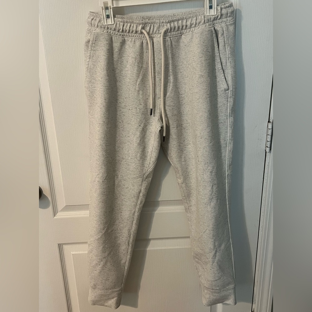 American Eagle Outfitters Heather Gray Joggers Elastic Waist Relaxed Fit